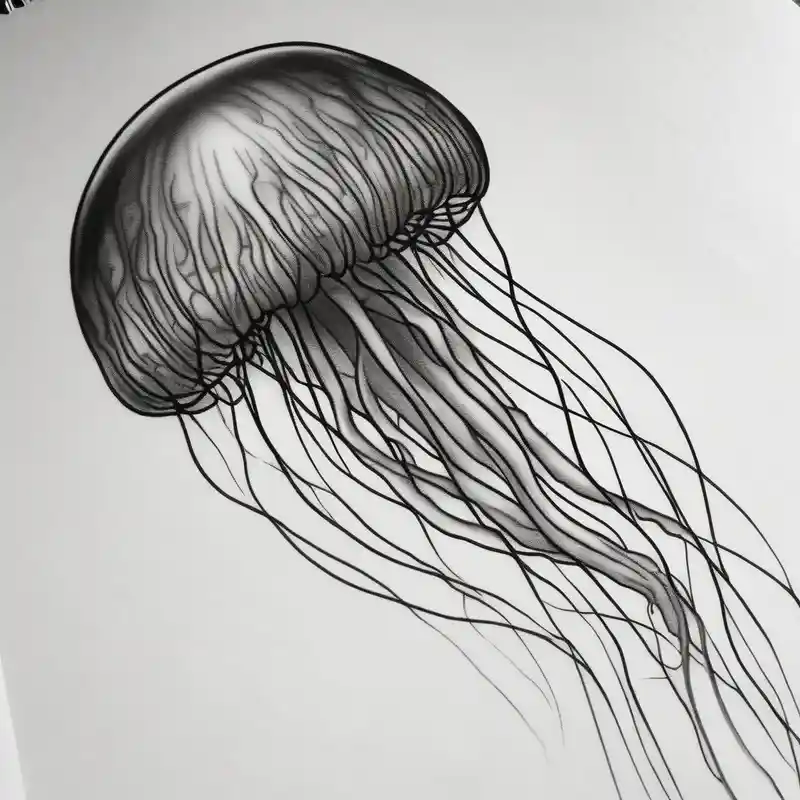 Delicate jellyfish long thin – Realistic, Vibrant color