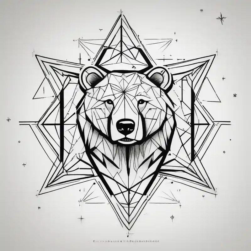 great bear star constellation, realistic, for men