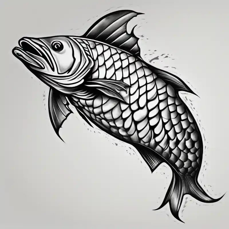 Looking to do a cover up on my ankle and cover my Lower leg. Thinking a tarpon scale tattoo