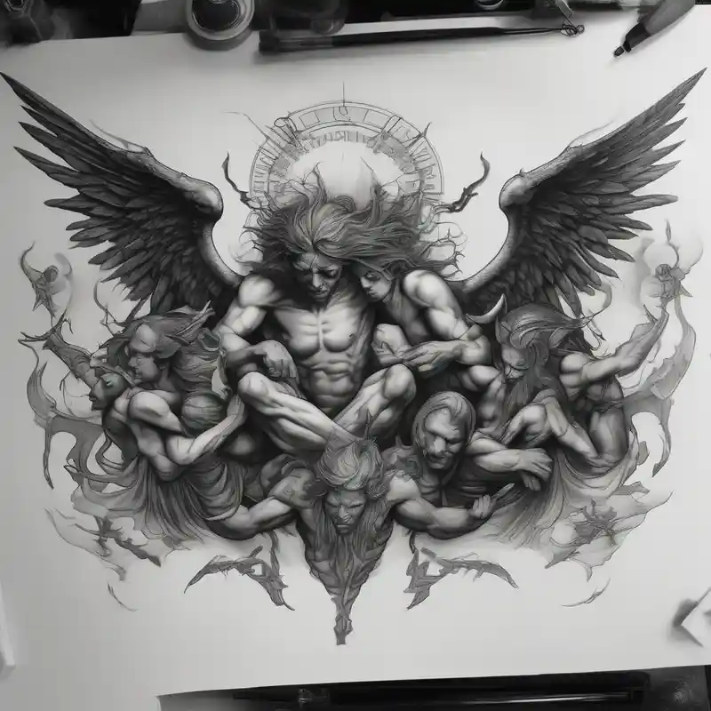 angels vs demons sleeves