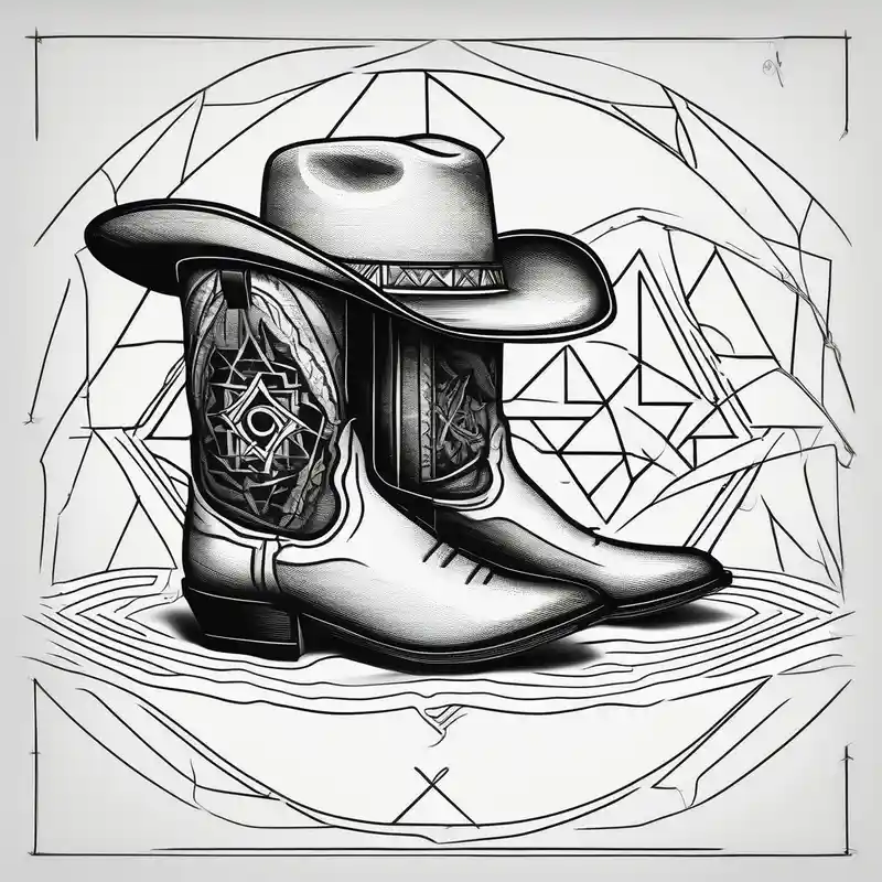 Keep it simple. A pair of mens boots next to a pair of flip flops and a cowboyhat on the Beach.