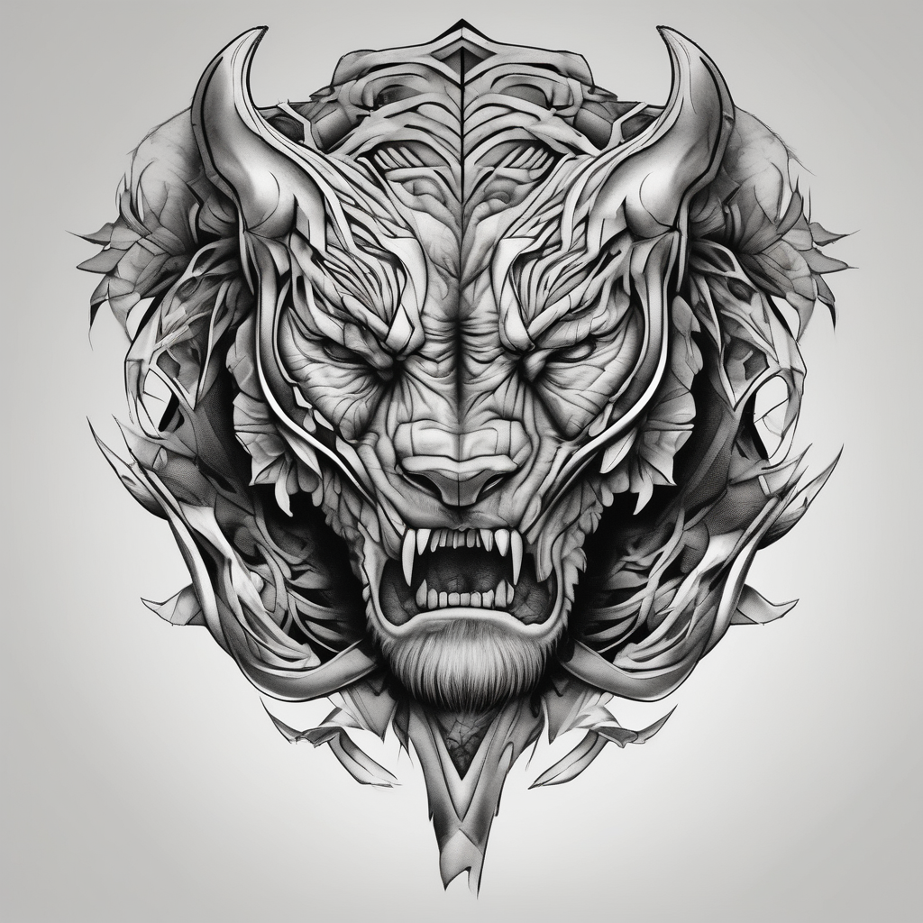 Simple black and red tattoo for men mens-behind-the-ear, AI-generated Realistic tattoo design