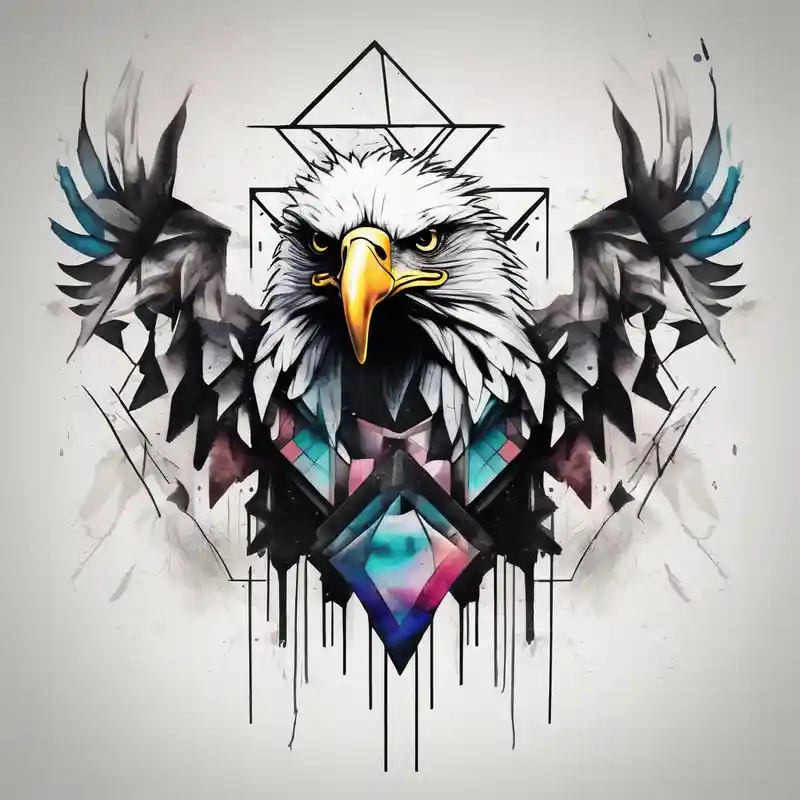 eagle, geometric, subtle, men, forearm