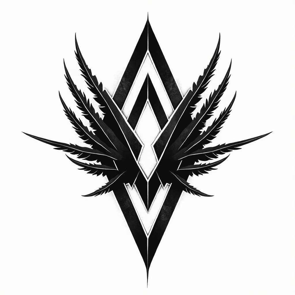 Micro realism concept tattoo, design de tatouage Géométrique généré par IA