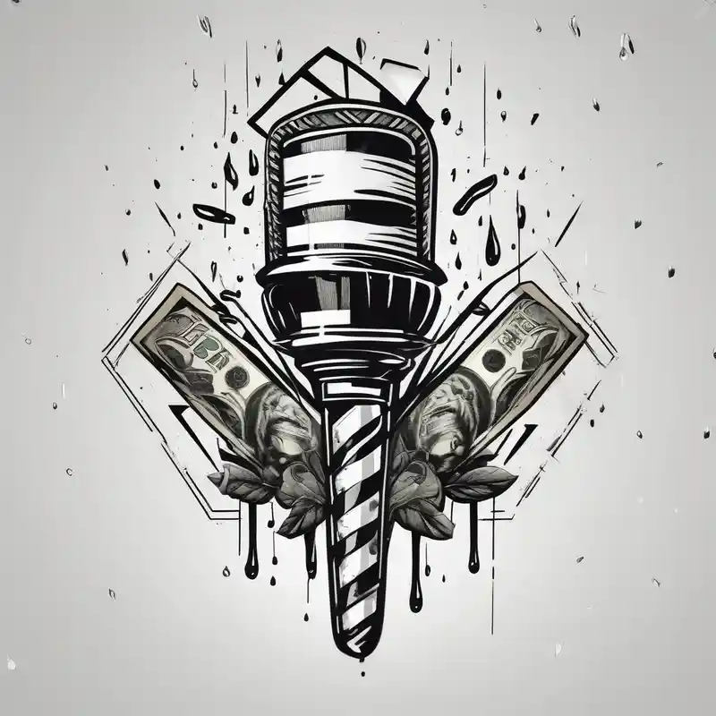 geometric style Money Bag Tattoo Ideas in 2025 about Barber Pole with scissors raining money
THIS IS MY LIFE
(2022) money-bag and Barber Pole with scissors raining money
THIS IS MY LIFE
(2022) money-bag