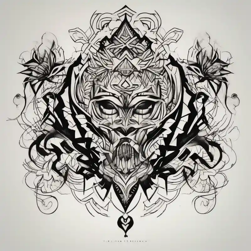 blackwork style 2025年のタトゥーラップタトゥーアイデア about CHRISTMAS GIFT WRAP PAPERS nightmare-before-christmas and CHRISTMAS GIFT WRAP PAPERS nightmare-before-christmas