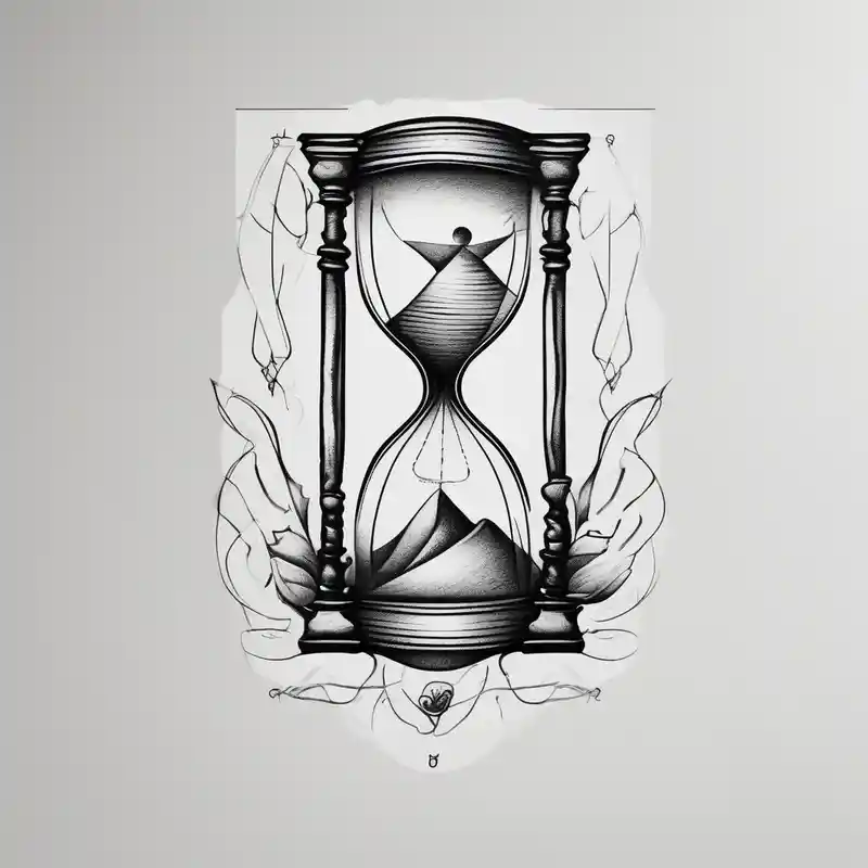 hourglass tattoo for siblings minimalist of-siblings