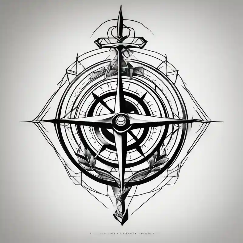 Celtic, forearm, half sleeve, anchor, compass