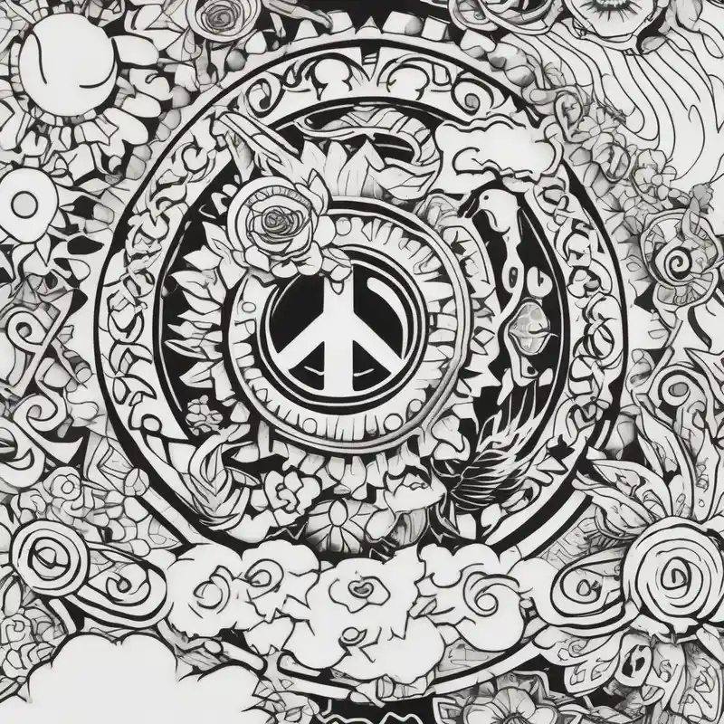 badass height x width ratio tattoo arm sleeve with spiritual meaning using symbols with thick designs, flowers, butterflies – Caricatura, Colores vivos
