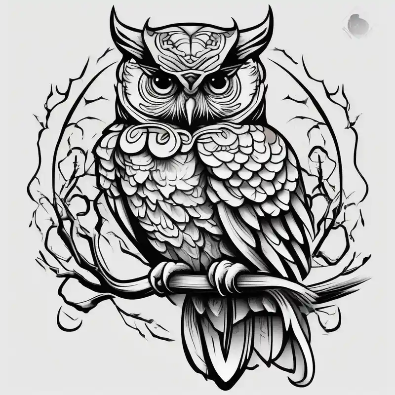 japanese style Diseños de Tatuajes de Búho en 2025 & Generar gratis about eastern screech owl owl-meaning and eastern screech owl owl-meaning