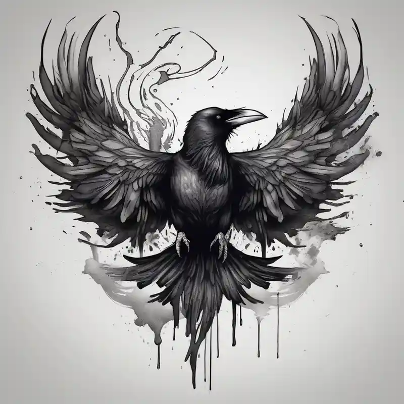 watercolor style Phoenix Tattoo Ideas and Designs in 2025 & free generation about Raven changing into a phoenix phoenix-meaning and Raven changing into a phoenix phoenix-meaning