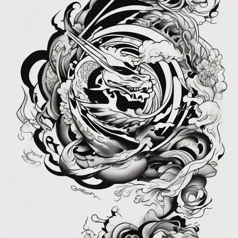 Body Rip wound mark tattoo design