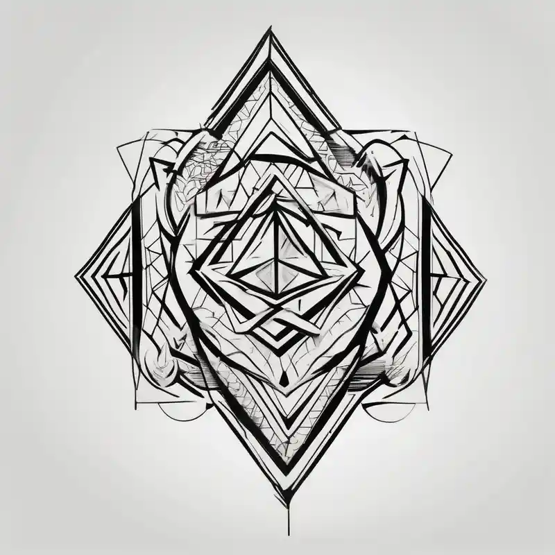 Body rip mark tattoo design
