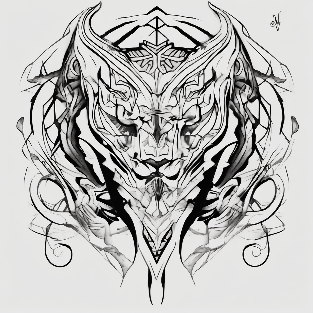 Machine shop rotary-machine, AI-generated Sketch tattoo design