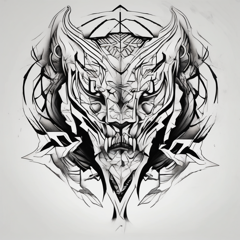 Machine rotary-machine, AI-generated Sketch tattoo design