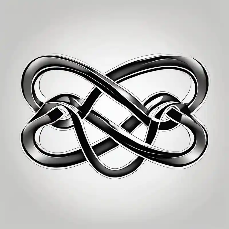 January 2023 script with infinity symbol – Blanco y negro, Blanco y negro