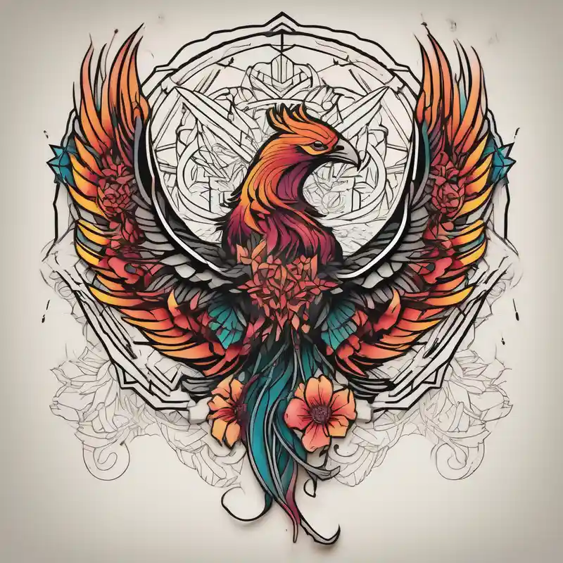 geometric style Phoenix Meaning Tattoo Ideas in 2025 & free generation about phoenix rising
old school vintage simple traditional design surrounded by vintage flowers
bold color simple simple-for-men and phoenix rising
old school vintage simple traditional design surrounded by vintage flowers
bold color simple simple-for-men
