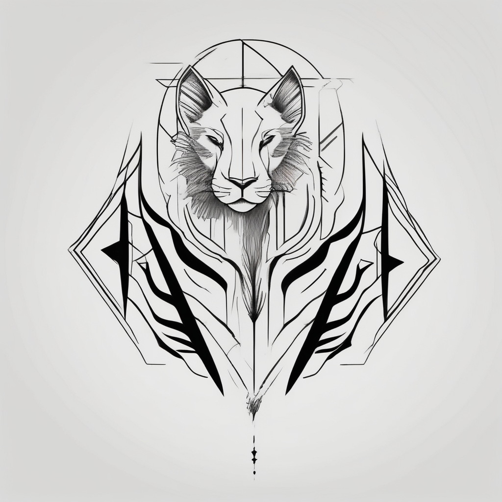 Arm sleeve for men simple-for-men, AI-generated Minimalist tattoo design