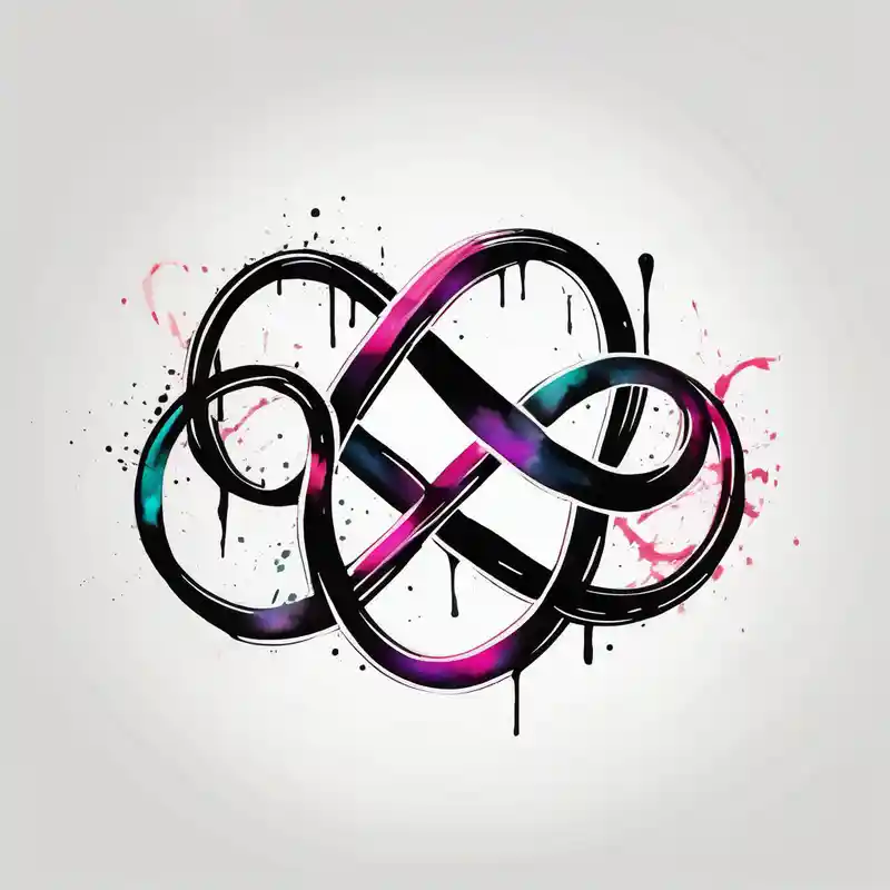 simple yet unique infinity symbol with the words "EVEN IF"
