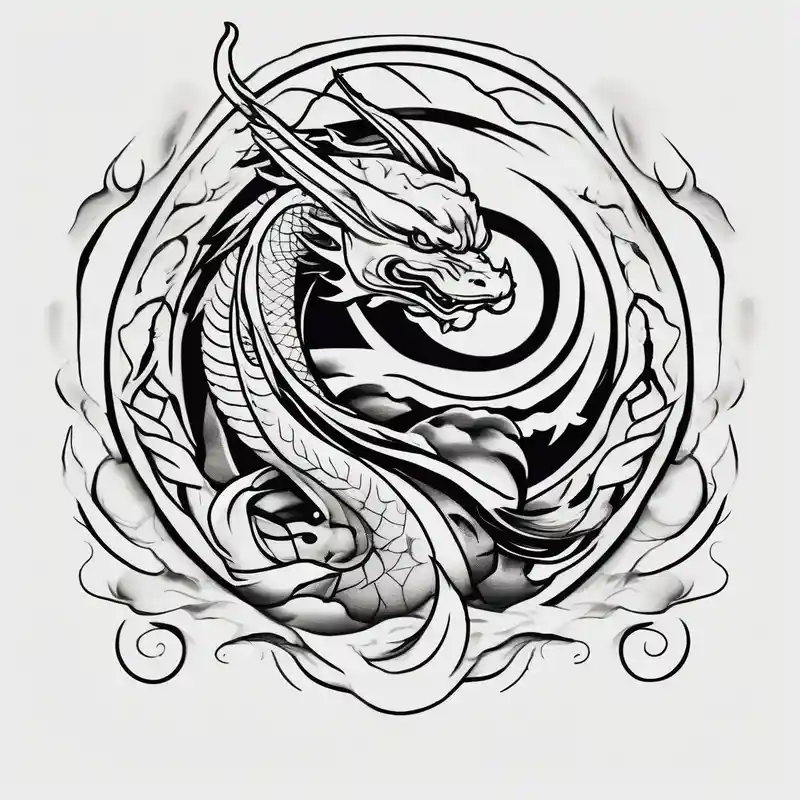 simple poke tattoo – Japonais, Noir et blanc