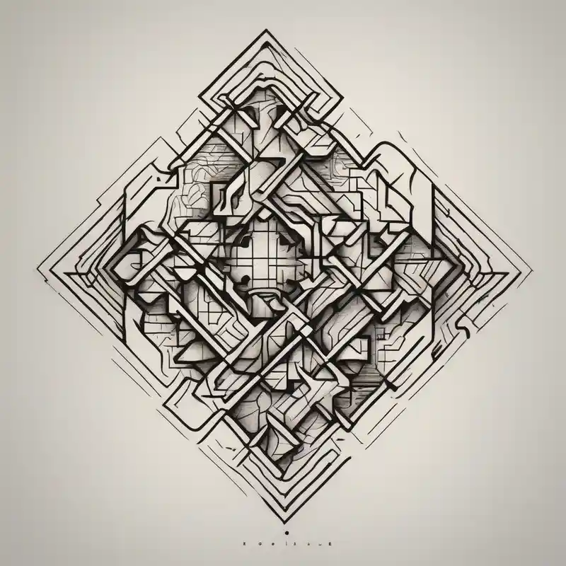 simple puzzle piece with fine lines in memory of my sister