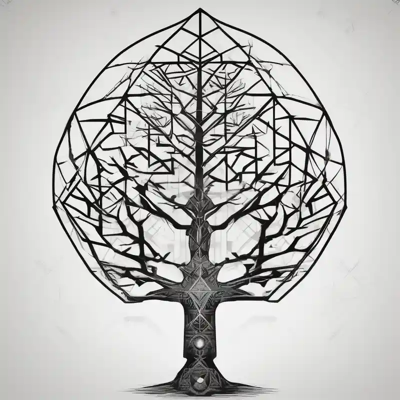 Binary tree with code for arm – Geométrico, Colores vivos