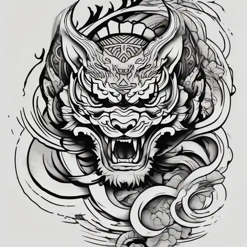 arm tattoo black work