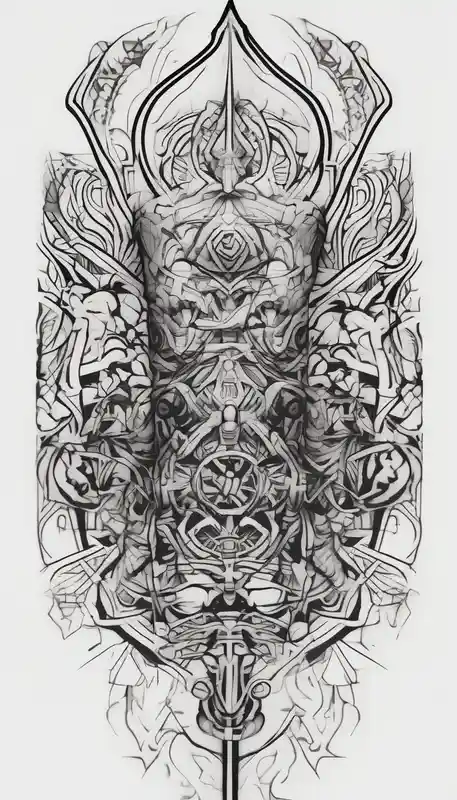 full arm tattoo black work – Blackwork, Vibrant color