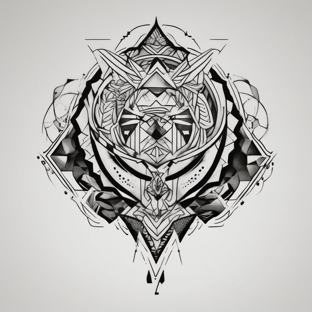 simple poke tattoo snake-tattoo-ideas-for-guys, AI-generated Blackwork tattoo design