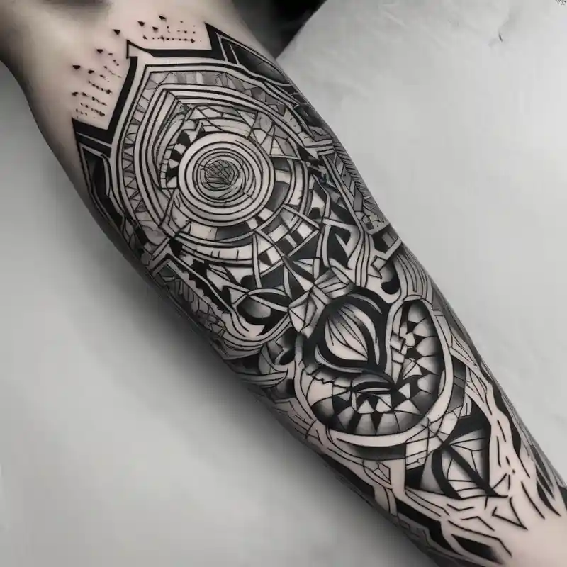 arm tattoo black work – Blackwork, Black and white
