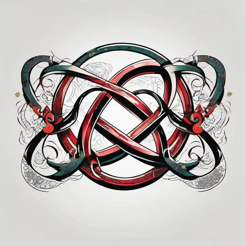 Infinity ring with stars – Japonés, Colores vivos