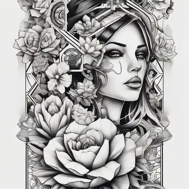 geometric style Snake Tattoo Designs and Meanings about womens western sticker tattoo arm sleeve with playing cards and snakes