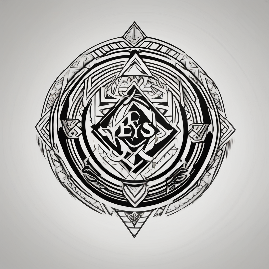 Filipino sun, Filipino Polynesian style, surname Reyes Espina, not vulgar, family crest round shape that looks good on a wrist or bicep, not traditional American tribal, family, love, AI-generated Geometric tattoo design