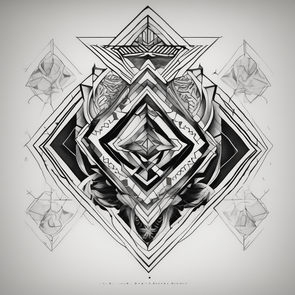 British, forearm tattoo, geometric, subtle, men, culture, iconic throat-for-men(AIが生成したブラックワークスタイルのタトゥーデザイン)