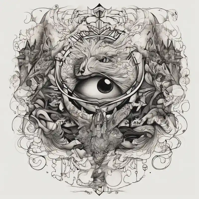 The band sleep token, with the lyrics the night belongs to you, I must be someone new. With wings – Surréaliste, Noir et blanc
