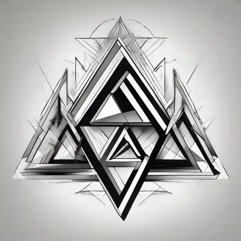 I want three triangles that overlap each other
