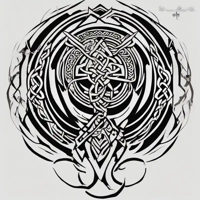 japanese style Men's Half Sleeve Tattoo Ideas and Designs in 2025 & free generation about Celtic tribal half sleeve with memorial band wedding-band and Celtic tribal half sleeve with memorial band wedding-band