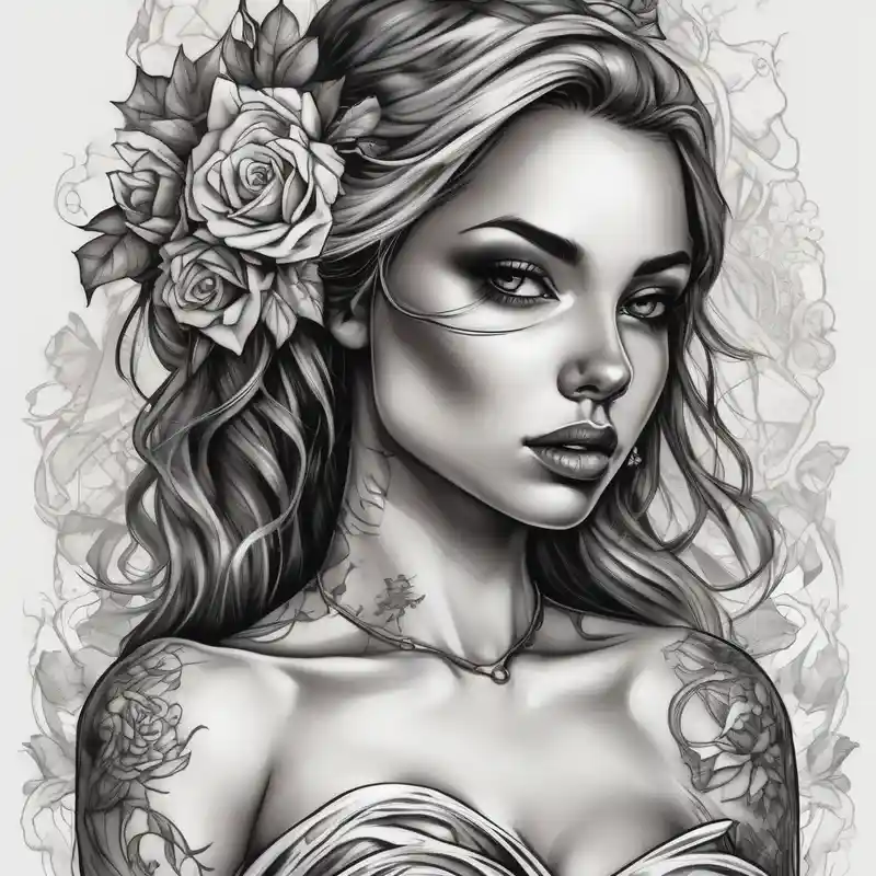 GIRL IN WEDDING DRESS